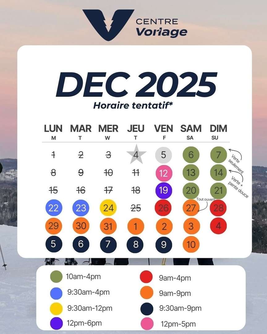 December 2025 Schedule